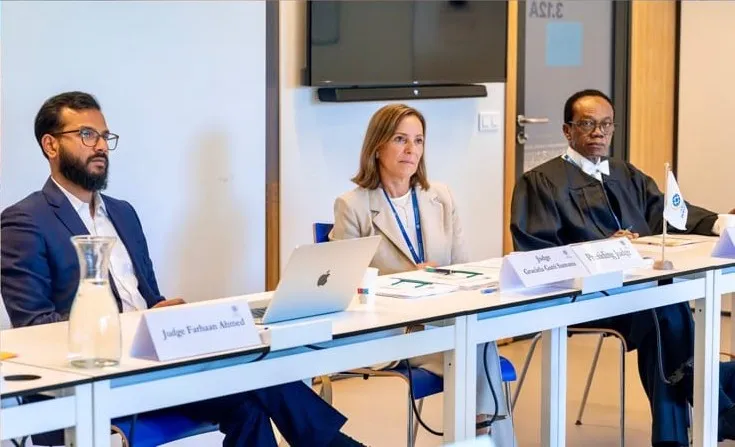 Farhaan Ahmed on the judging panel of the IBA ICC Moot Court Competition 2026